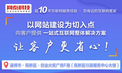 淄博網泰科技 專業的互聯網信息服務與網站建設專家